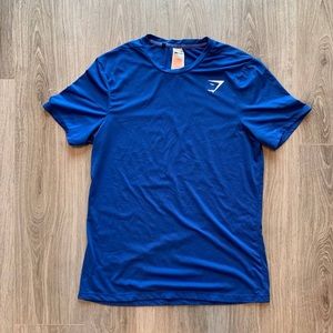 Gymshark Blue Dri Fit Short Sleeve Shirt Men’s Medium